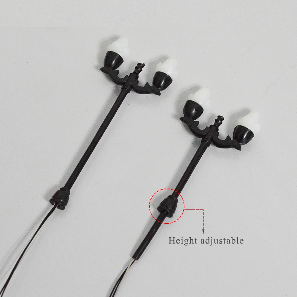 Модель Железнодорожный поезд лампа уличный светильник светодиодный двухголовый