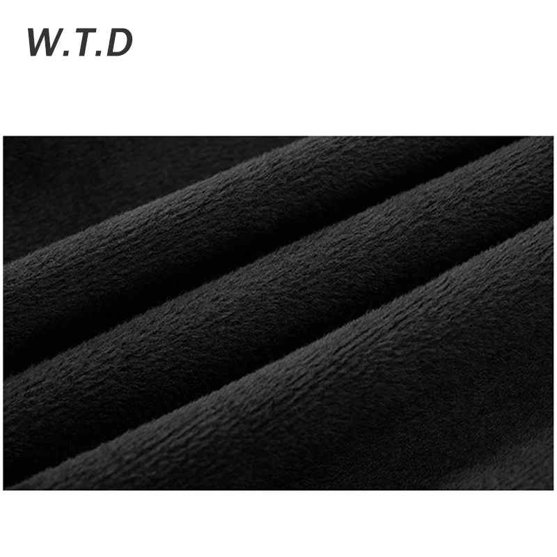 W.T.D Новая мужская толстовка уличная мода индивидуальный узор повседневный стиль