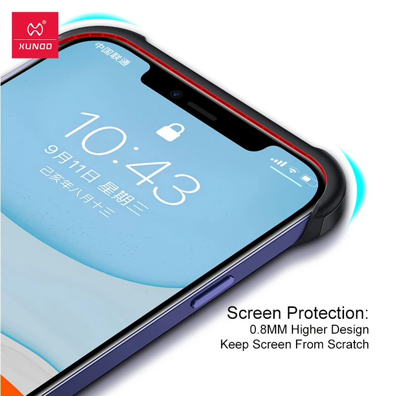 

Xundd Case For iPhone 12 Pro 12 ProMax Case Shockproof Unframed Transparent Cover Protective Case For iPhone 12 Mini iPhone 12