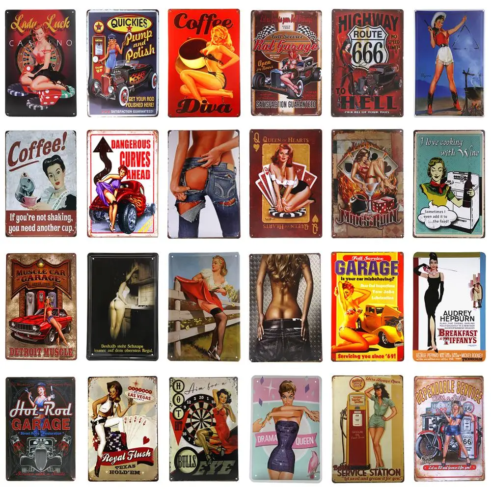 

Металлическая вывеска в виде винтажного гаража, для дома, бара, паба