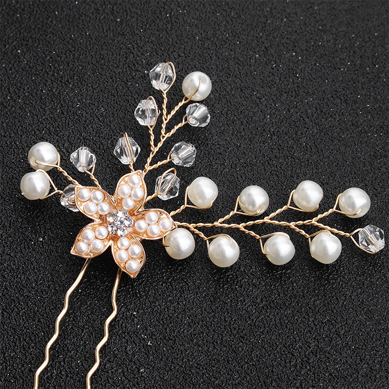 Свадебная расческа для волос Miallo с цветами и 2 шпильки свадебные украшения