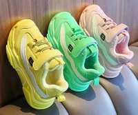 boys sport shoes sneakers fur winter girls tennis shoes kids footwear toddler bright green chaussure zapato casual sandqbaby new