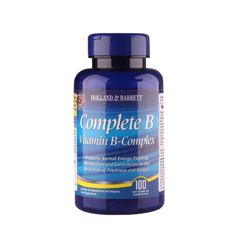 

Free shipping Complete B Vitamin B-COMPLEX 100 capsules Supports Normal Energy Yieiding Metabolism