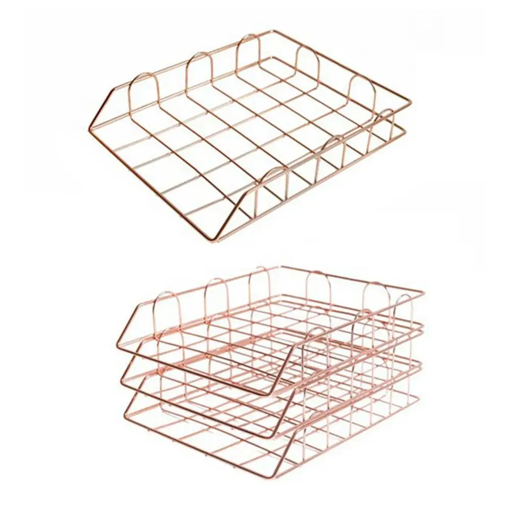 Office Supplies Metal File Holder Data Tray Anti-Rust Magazine Bar Storage Rack | Канцтовары для офиса и дома