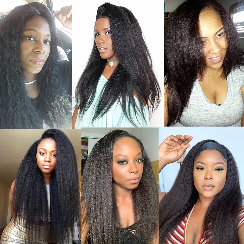 

DIANQI Synthetic Afro Kinky Curly Long Hairpieces for Women Black Brown Red Female Fake Hairpieces Clips In Hair Extensions
