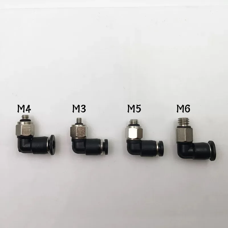 Миниатюрный пневматический быстроразъемный соединитель Trachea резьбовой прямой