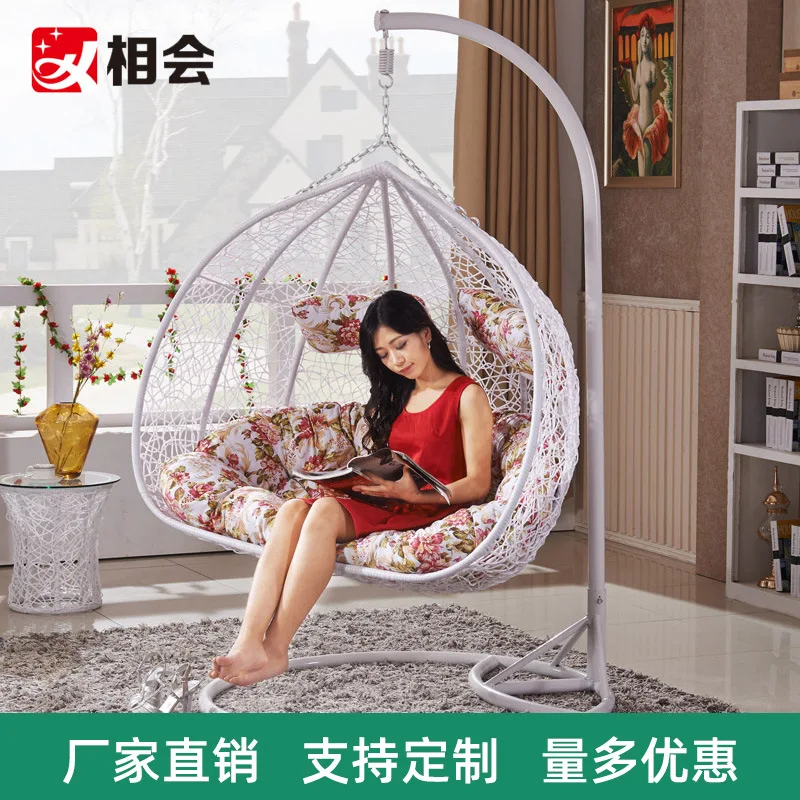 

Rattan Hanging Chair Double Balcony Hanging Chair Rocking Chair Balcony Outdoor Leisure Hanging Basket Swing Hanging Chair Wicke