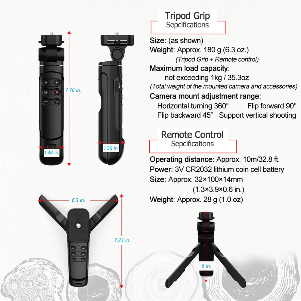 Мини-штатив с беспроводным захватом и дистанционным управлением для камер Sony Canon