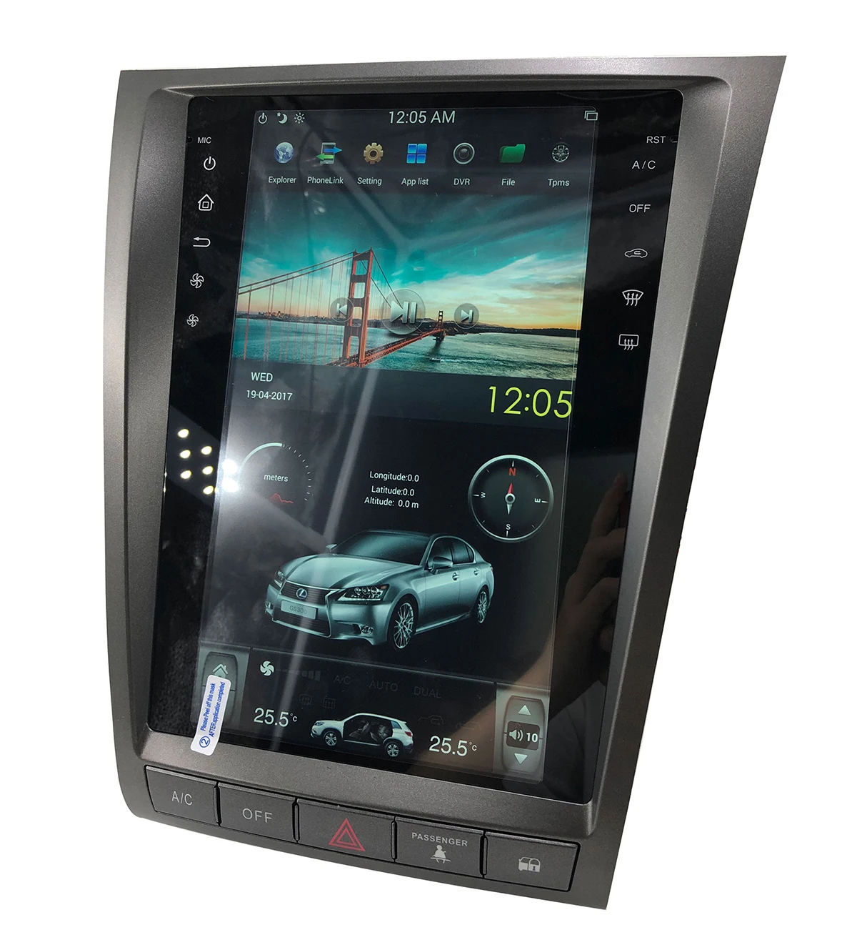 Tesla Style Android 8.1 Car Multimedia DVD Player For Lexus GS GS300 GS350 GS450 GS460 2004-2012Head Unit Radio GPS Navi Video | Автомобили