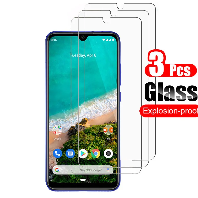 Защитное стекло для Xiaomi Mi A3 3 шт. в комплекте|Защитные стёкла и плёнки телефонов| |