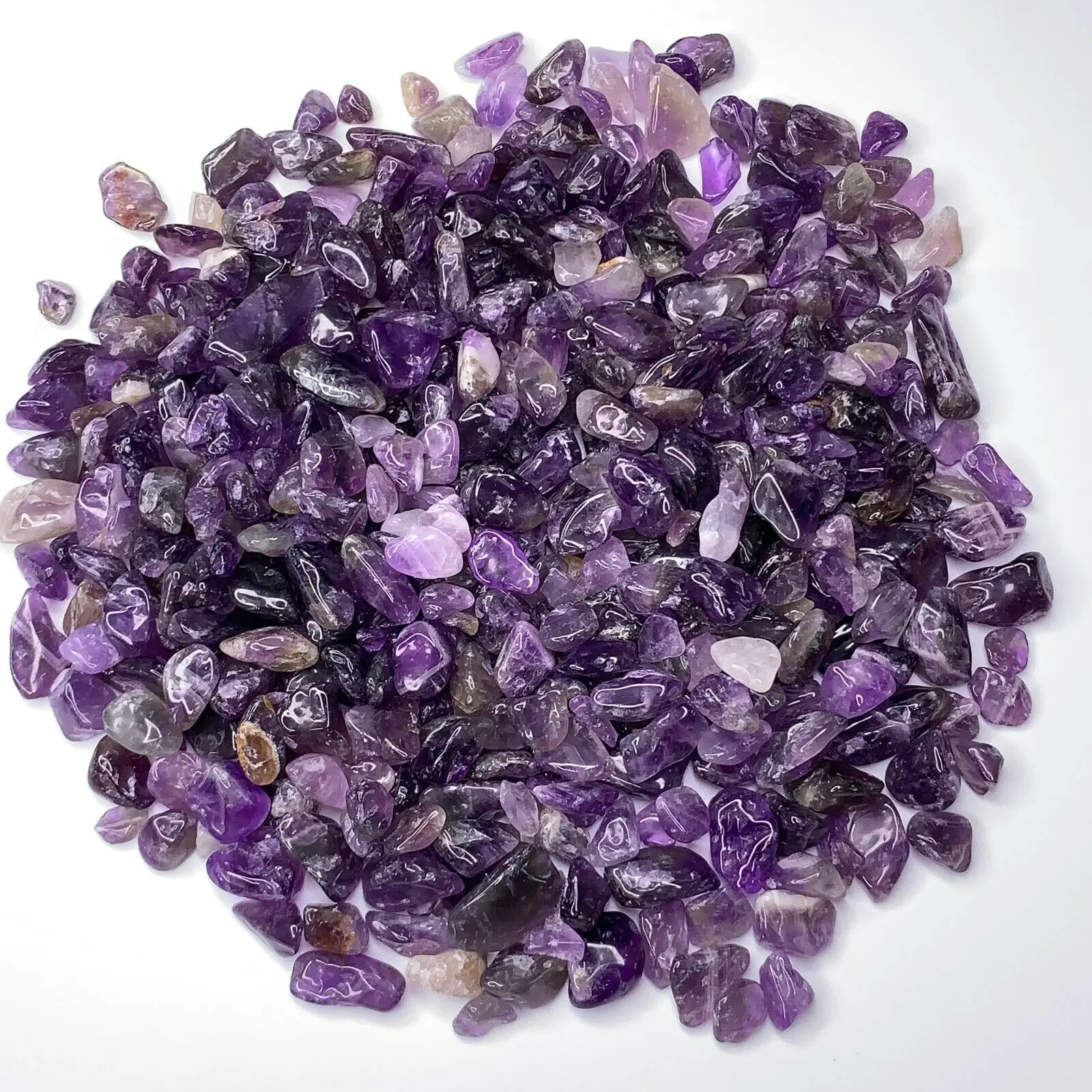 

100g natural amethyst stone crystal tumbled stone crystal healing gravel