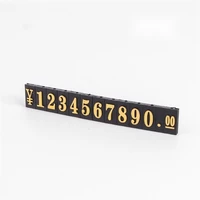 large size bronzing convex word bar 1000 position aluminum alloy base plate digital stick price cube exhibition