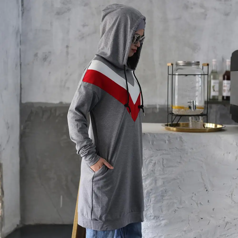 2020 Новая мода Средний Восток большой размер женский свитер пальто мусульманская