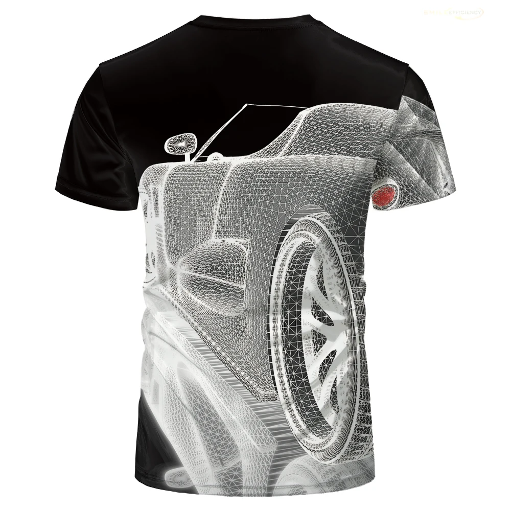 

Quick-Drying And Breathable T-Shirt Summer 3d Car Printing Pattern T-Shirts With Short Sleeves Harajuku Fashion Men's Top TShirt
