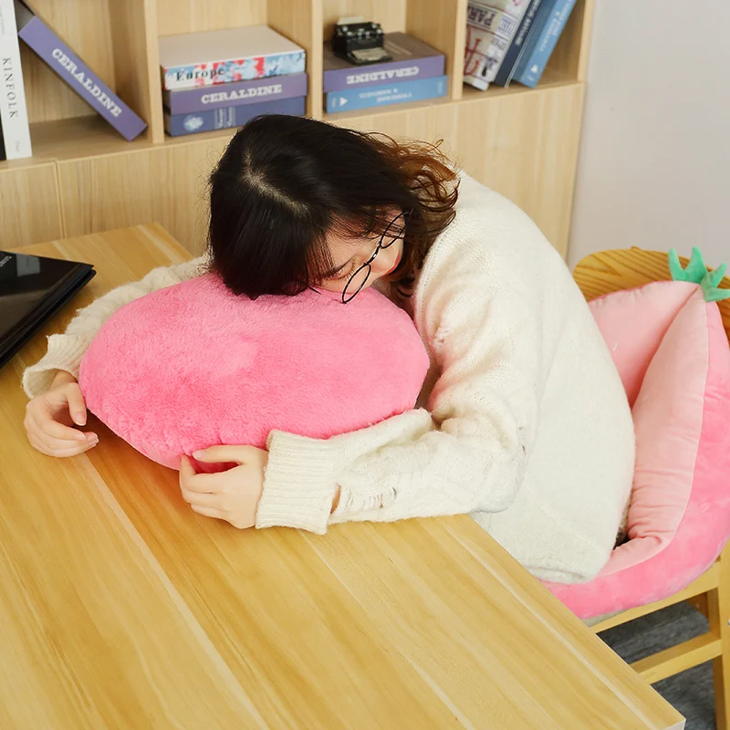 Симпатичная плюшевая подушка для сидения в виде фруктов мягкая набивная Подушка