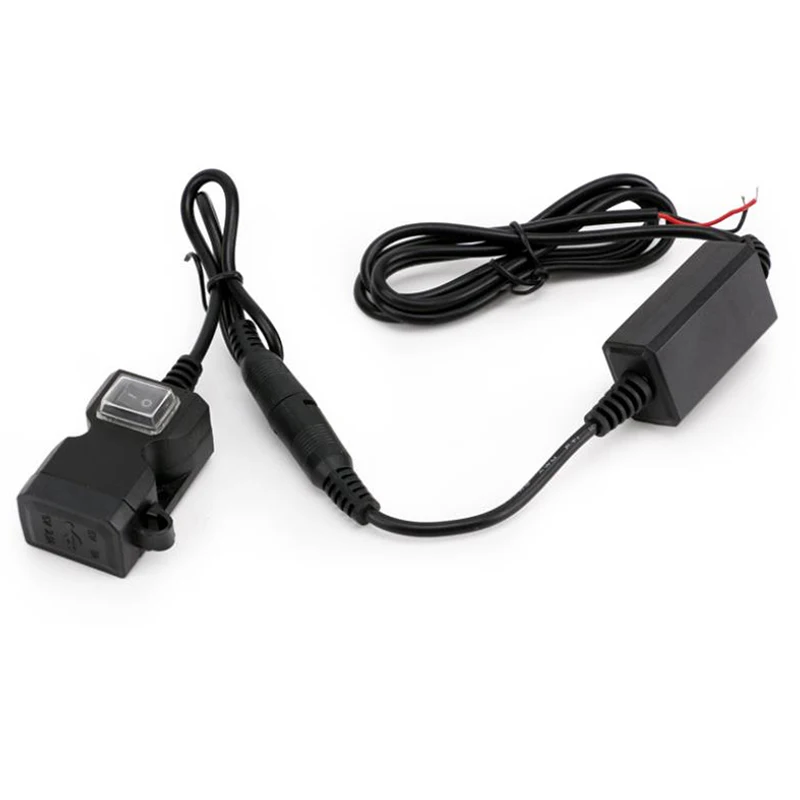 

QC3.0 Motorcycle Charger Waterproof Dual USB Quick Charge 3.0 12V Power Supply Adapter with Switch Universal for Phone