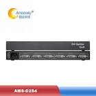 Видеоразветвитель AMS D2S4 dvi, 1 вход, 4 выхода, dvi, распределитель для ТВ-приставки, проектора, монитора, компьютера