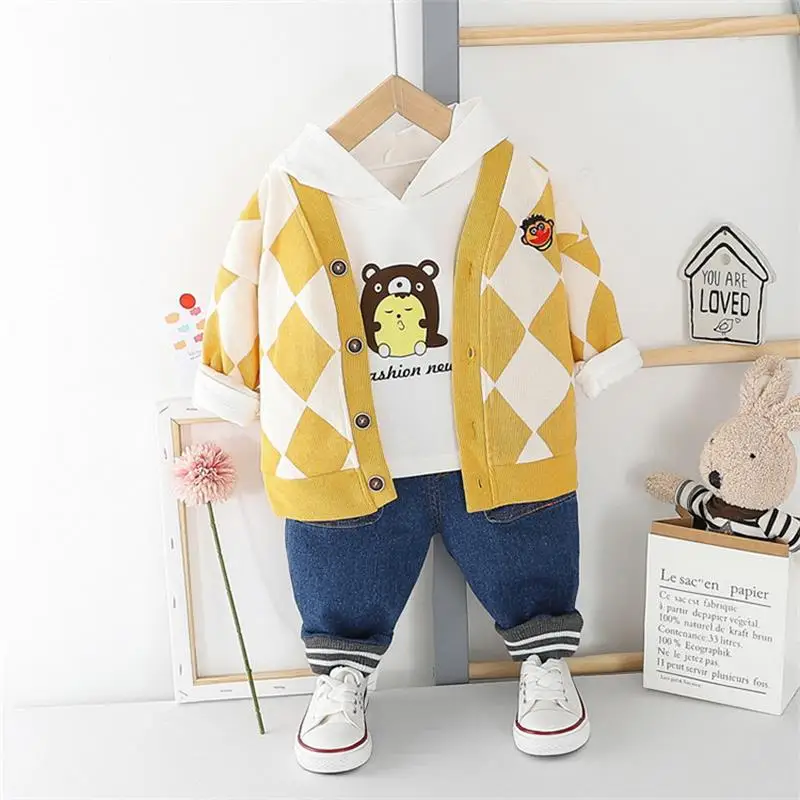 2020 весенние комплекты одежды для маленьких мальчиков клетчатые пальто футболка