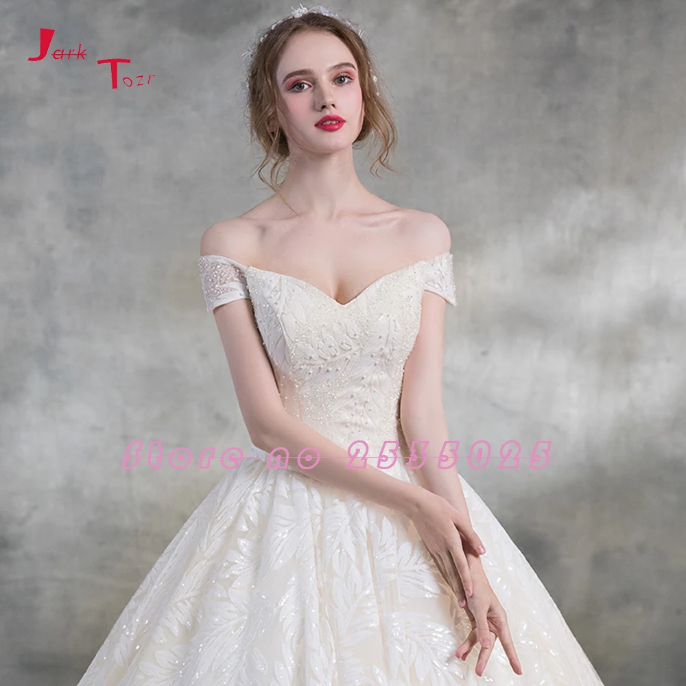 Кружевное свадебное платье размера плюс с вырезом лодочкой для принцессы Vestidos de