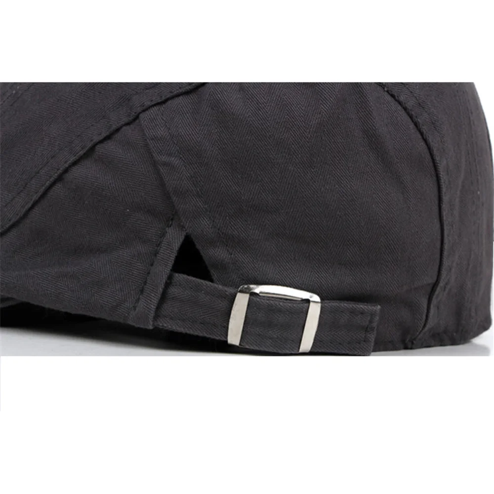 Новинка 2019 парные Дышащие Регулируемые береты из 100% хлопка летние тонкие