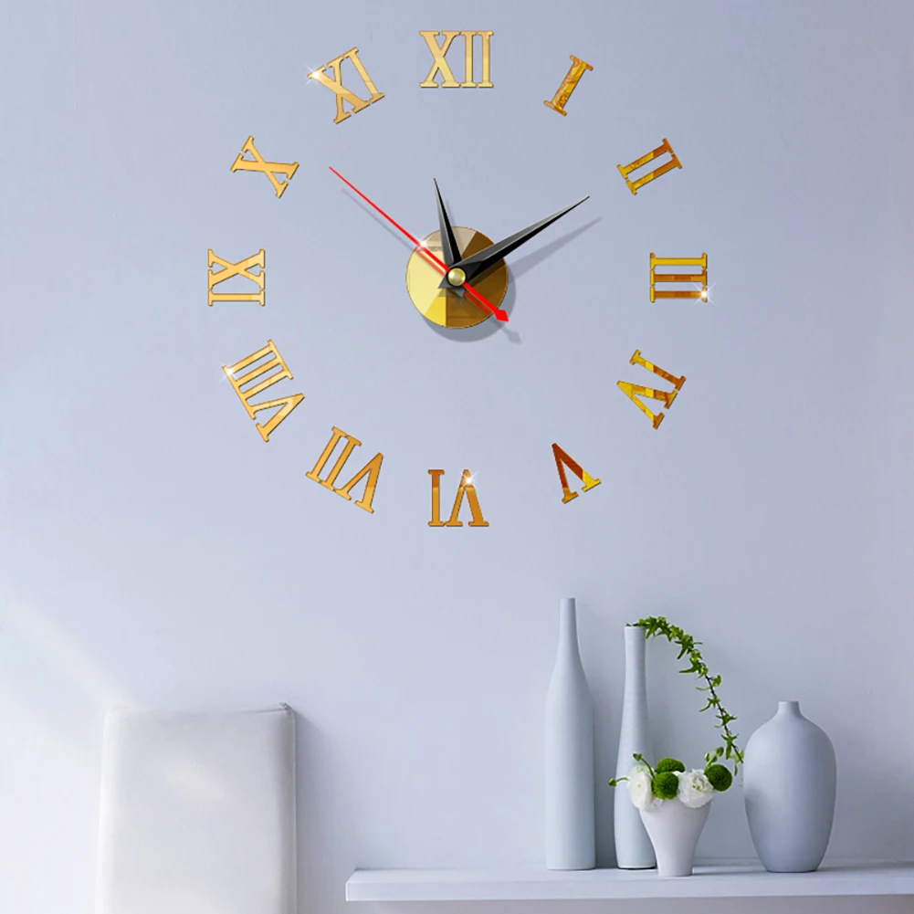 Модные креативные настенные часы в европейском стиле Домашние DIY 3D трехмерные
