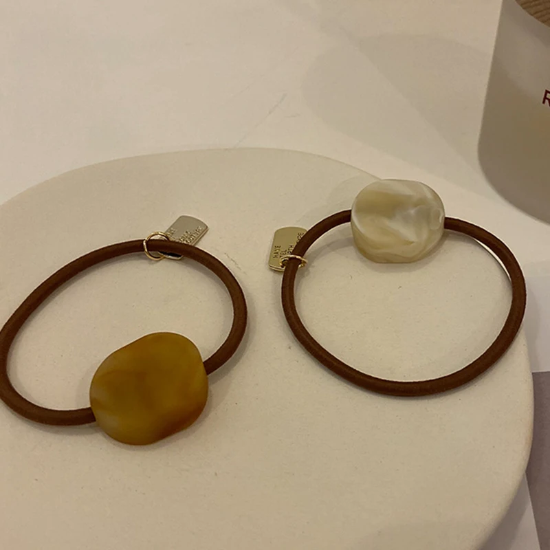 Сладкий крем Цвет смолы резинки для волос резиновая щетка веревка Для женщин