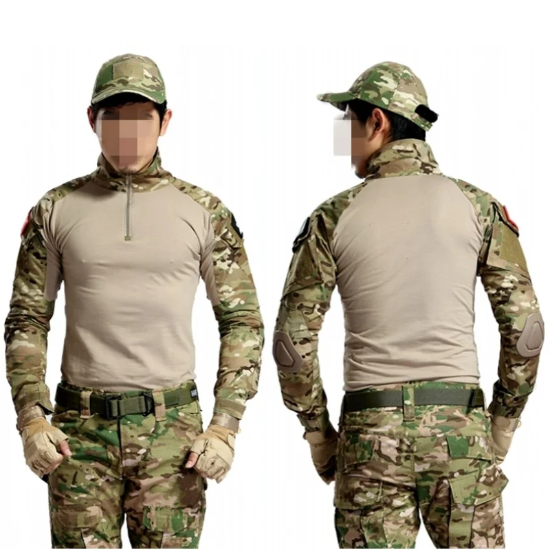 

Multicam Military Tactical Shirt Camouflage Long Sleeve Quick Dry Combat Shirt Men Airsoft Sniper Hiking Hunting Army T Shirt