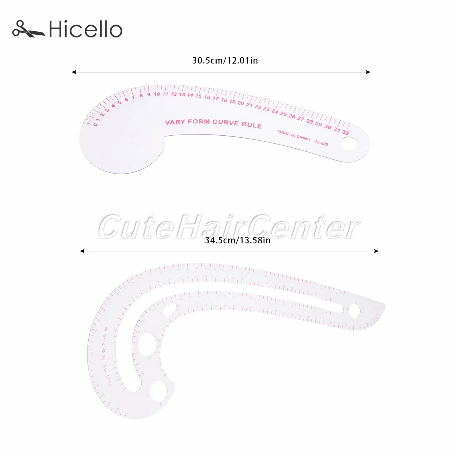 Линейка для шитья изогнутая линейка пластиковая резки одежды 8 форм инструмент