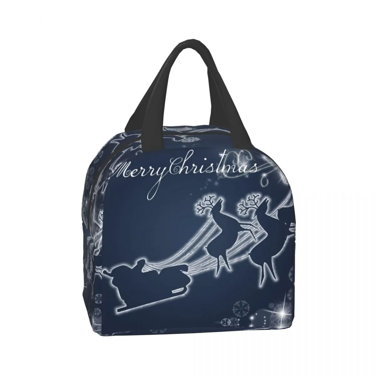 

Рождественская открытка, рождественские праздничные поздравления, сумка для обеда для мужчин и женщин