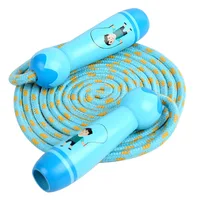 3m Skipping Rope Toy Children Wooden Skipping Rope Wooden Handle Cotton Rope Sports Equipment Skipping Adjustable Skipping Rope