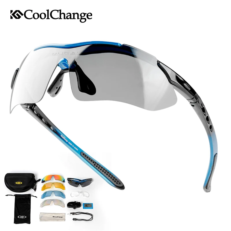 CoolChange очки для велоспорта, спортивные мужские и женские Защитные солнцезащитные очки, UV400, очки для шоссейного велосипеда, поляризационные очки для горного велосипеда