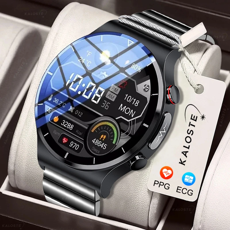 Мужские Водонепроницаемые Смарт-часы с пульсометром и тонометром | Электроника