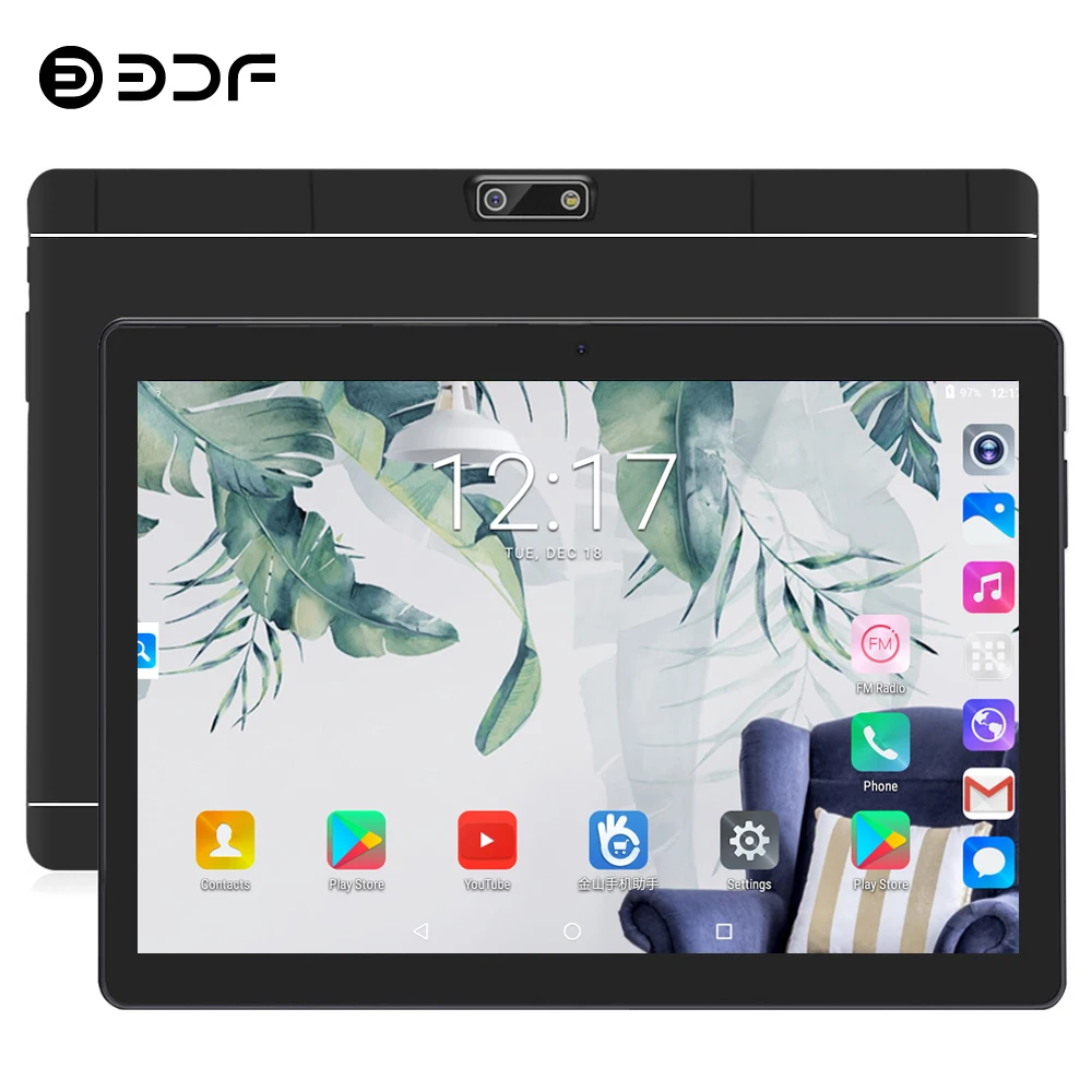 В Москву BDF планшет 10 дюймов Android 9,0 планшеты ПК 8 ГБ/128 Гб 4G LTE телефонный звонок 10/десять ядер 1280*800 ips ПК планшет 10,1