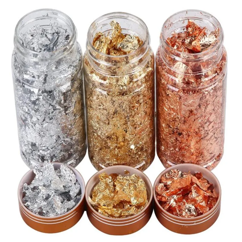 Золотая/серебряная фольга 24 К 2 г/3 г | Дом и сад