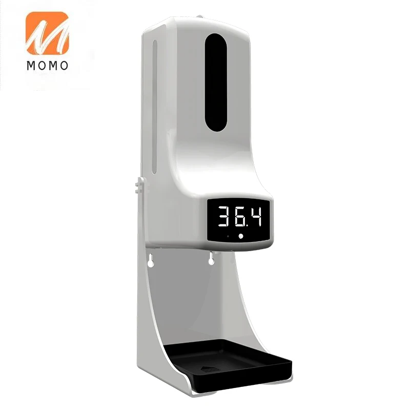 

Upgraded 1000ML Gel Alcohol Liquid Auto Alarm Multi-language Touchless Automatic Temperature Detection Soap Dispenser