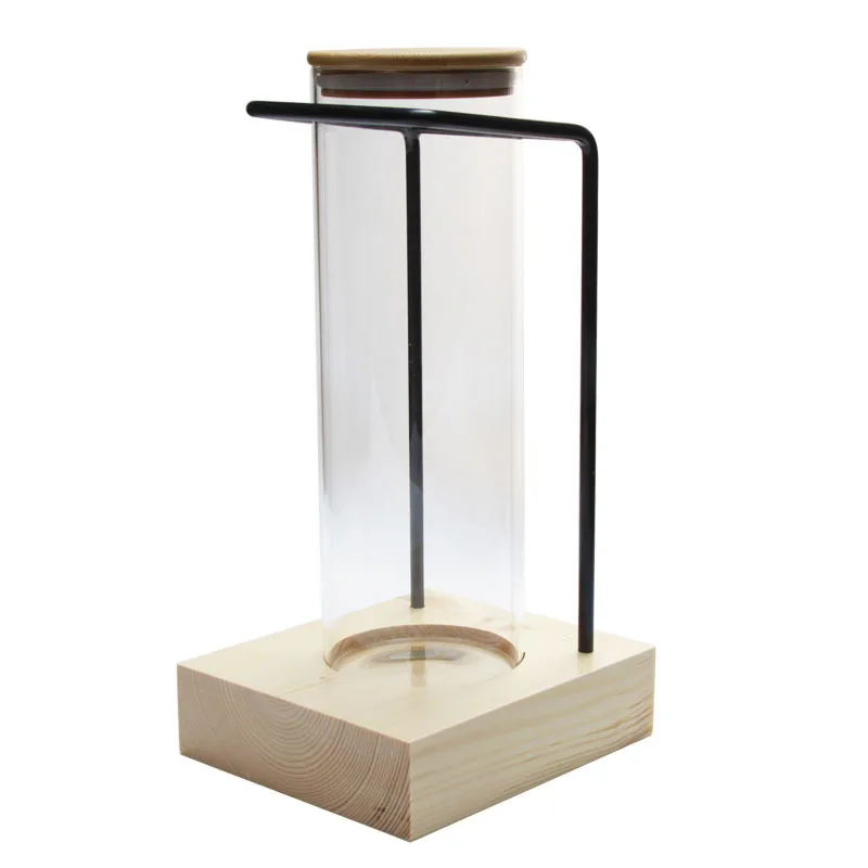 

Glass test tube display rack Tea display rack Coffee milk tea bar utensils Coffee bean sample rack display jar