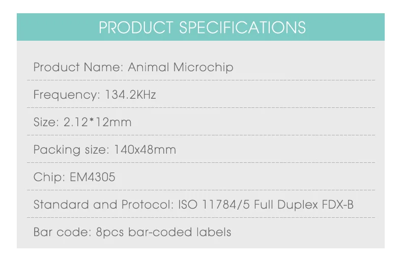 1х инъекционный микрочип для животных шприц игла со стеклянной биркой 2*12 1,25*7 мм 1,4*8 мм транспондер rfid микрочипы