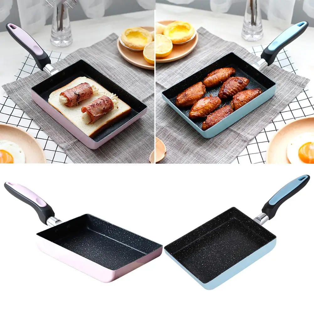 Антипригарное покрытие дым Бесплатная квадратный Алюминий сплава Кастрюля