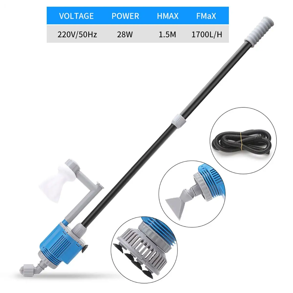 

Electric Aquarium Fish TankWater Changer Faucet Cleaning Tool Aquarium Water Changer Fish Tank Gravel Cleaner Siphon Filter Pump