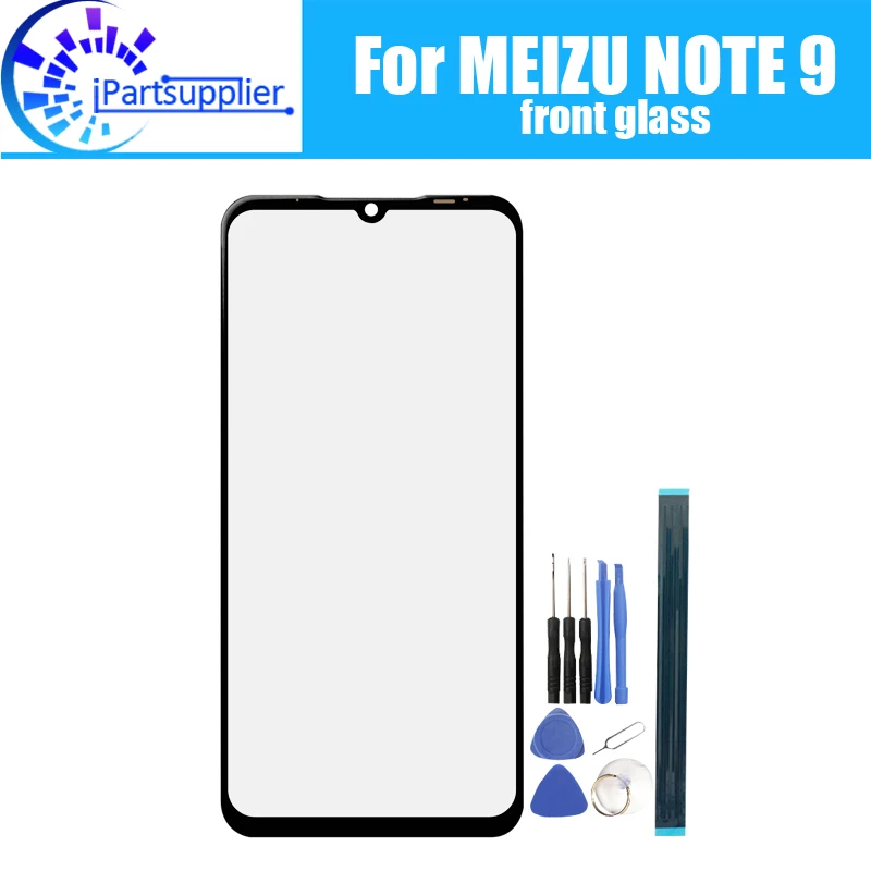 Для Meizu note 9 Переднее стекло экрана Объектив 100% новый передний сенсорный экран