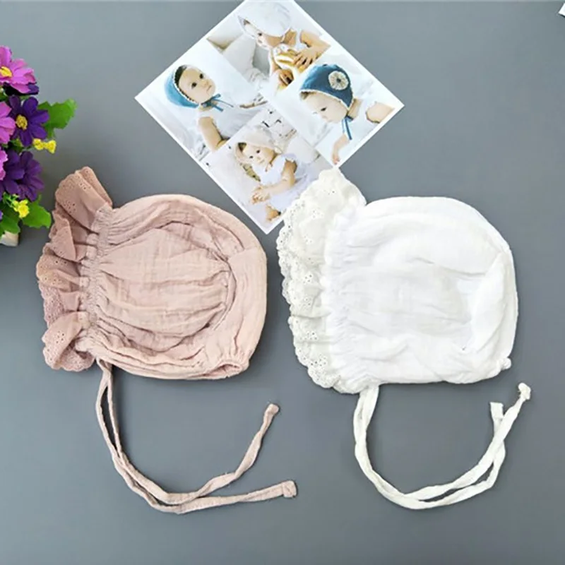 

Cute lace hat newborn baby cotton children baby girl hat cap princess baby toddler baby hat female sun hat gift summer