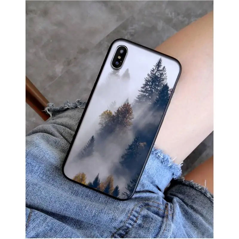 yndfcnb forest cloud pattern soft phone case capa for iphone 11 pro max x xs max 6 6s 7 8 plus 5 5s 5se xr se2020 free global shipping