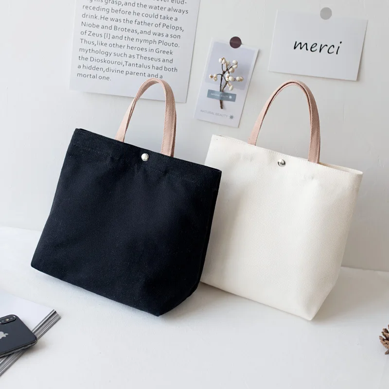 

Canvas Tote Bag Ladies Handbag Female Designer Large Casual School Lunch Bagfemale simple ins art student's box portable