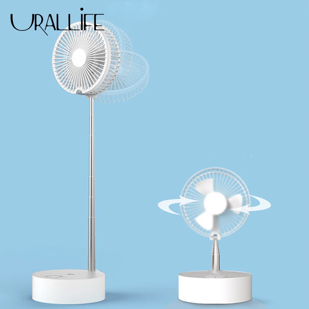 Uareliffe Телескопический напольный Электрический вентилятор Перезаряжаемые 180