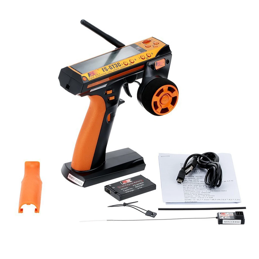 

For Flysky FS-GT3C 2.4G 3CH Transmitter Receiver Radio Control for RC Car Boat