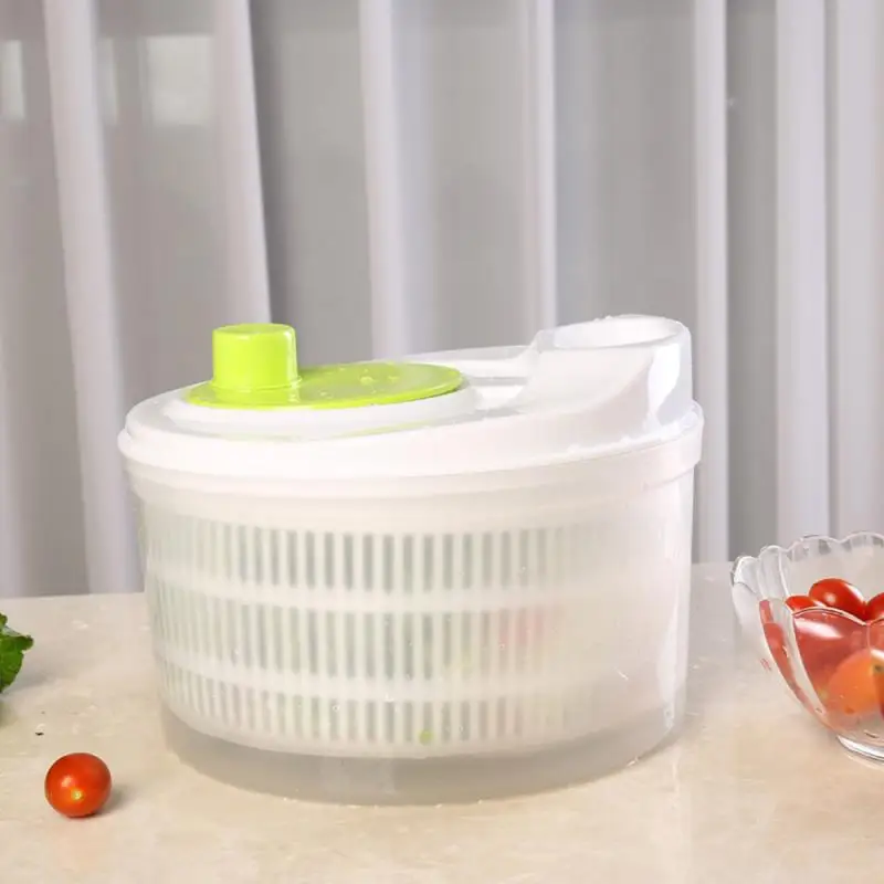 

Kitchen Vegetable Fruit Dryer Portable Salad Spinner Lettuce Greens Washer Strainer Drying Machine Kitchen Accessories Tool