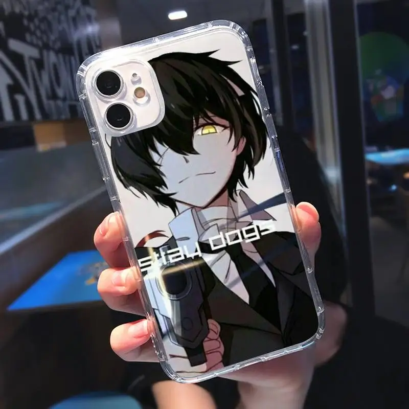 

Anime Bungou Stray Dogs Phone Case Transparent for iPhone 11 12 mini pro XS MAX 8 7 6 6S Plus X 5S SE 2020 XR