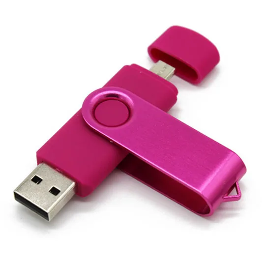 USB 2 0 OTG флеш накопитель 64 Гб металлический 32 ГБ 16 8 двойное использование Флешка