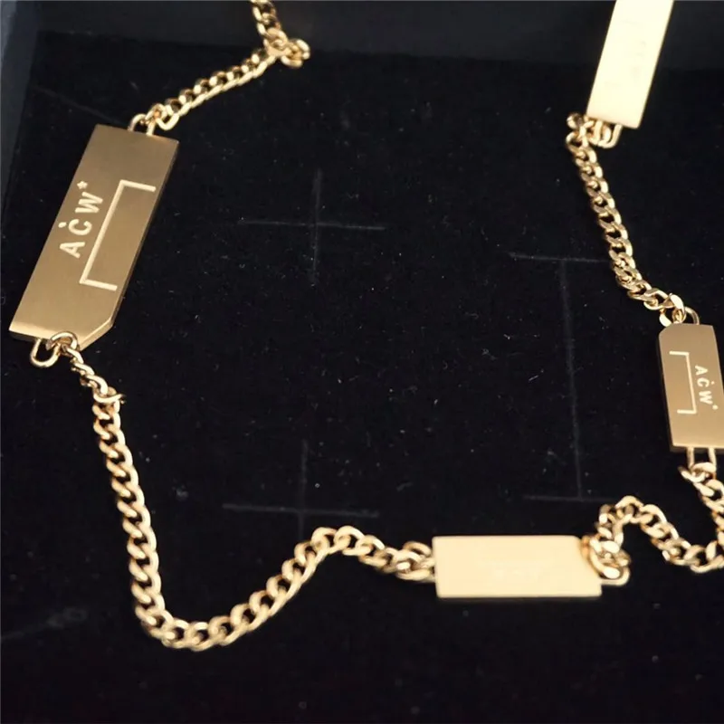 2020 холодной стены * ожерелья для мужчин женщин Золотой ACW ожерелье высокого