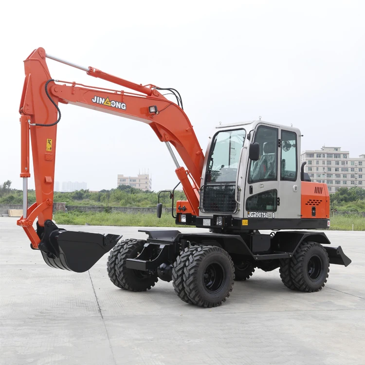 

China Best Selling 7Tons Tire Wheel Excavator